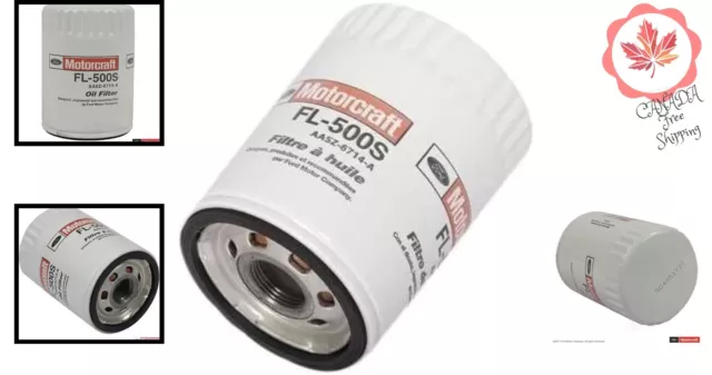 FL-500S Oil Filter - Protects Engine, Efficient Media, Steel Casing, Valves