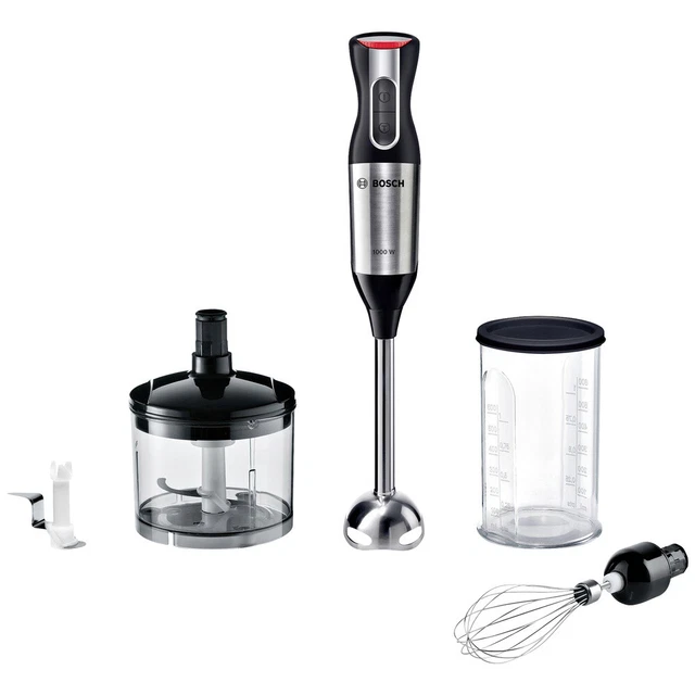 Bosch ErgoMixx Style MS64M6170 Stabmixer 1000 W mit Mixbecher, mit Messbecher...