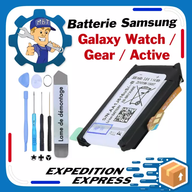 Batterie Samsung Galaxy Gear Watch 1 2 3 4 Classique Active Frontiere Ⓜ️♻️