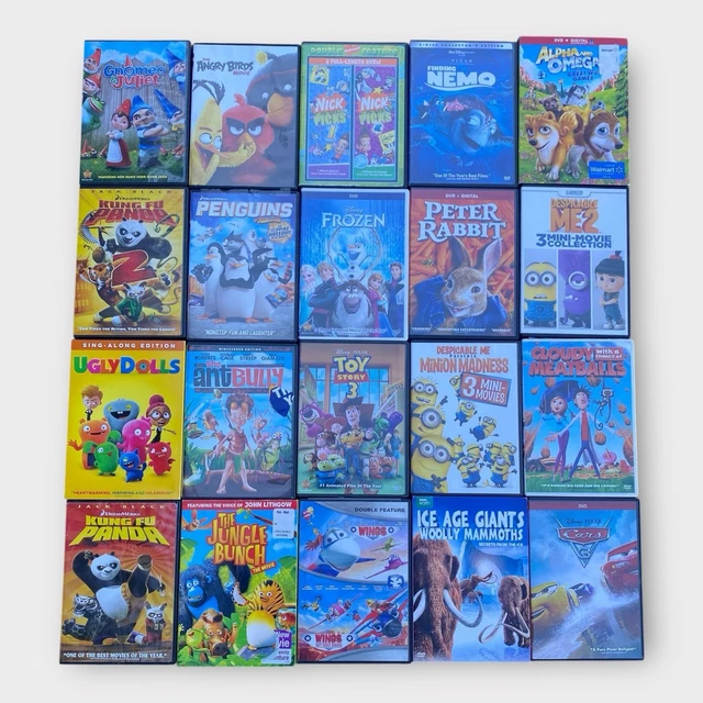 DISNEY DVD MOVIE Lot 20 Animated Cartoon Family Kids Children
