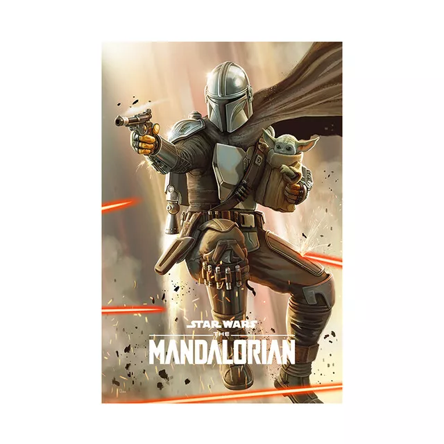 5D Full Diamond Painting Kits Disney Star Wars Mandalorian DIY DE Decor Gift UK