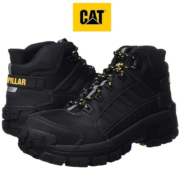 Botas De Trabajo Para Hombre Con Puntera De Acero - Cuero Real, Ajuste Ancho, Antideslizantes - Tallas Disponibles