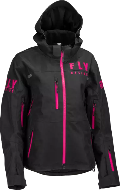 Fly Racing Women's Carbon Jacket Black/Pink Md 470-4502M