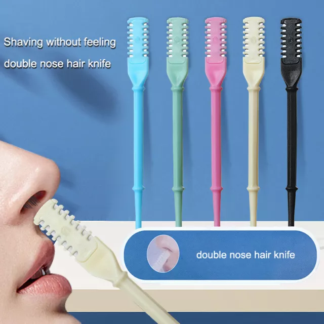 Double Head Nose Hair Trimmer Portable Earpick Nose Ear Hair Removal Trimmer