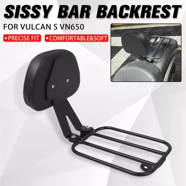 Driver Passenger Backrest Sissy Bar For Kawasaki Vulcan S 650 VN650 2015-2023