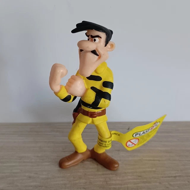 Figurines - Les DALTONS - PLATRE - 1997 - Lucky Luke - Label Emmaüs