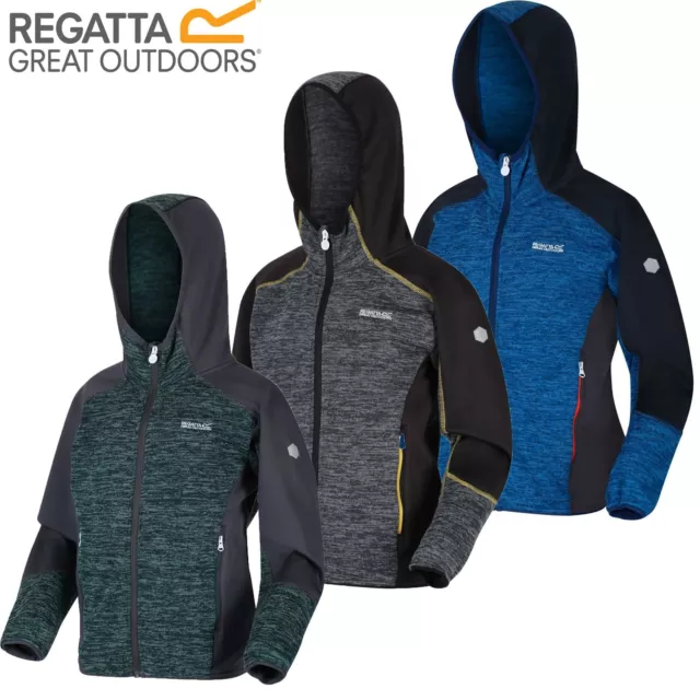 Regatta Kids Dissolver III Full Zip Insulated Fleece Jacket Hoodie Boys Girls