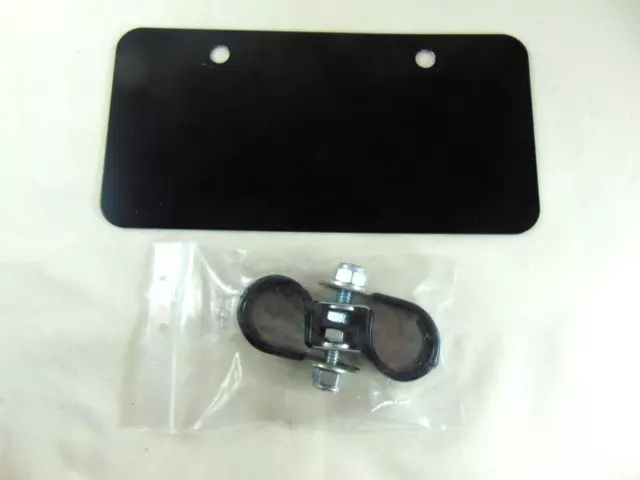 "QUAD ATV UTV KENNZEICHENHALTER SCHWARZ mit Befestigungen 8x4"