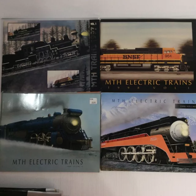 MTH Train Railroad Catalog Back Issue 1997 1998 vol 1 2 3 Lot 4
