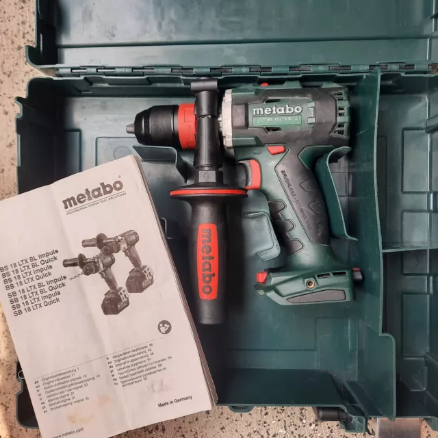 METABO 18V Akku Bohrschrauber BS 18 LTX BL Quick im Koffer Ohne Akku/Ladegerät