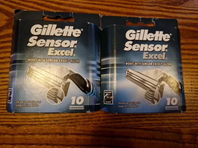 2 cuchillas de afeitar Gillette Sensor Excel - paquete de 10