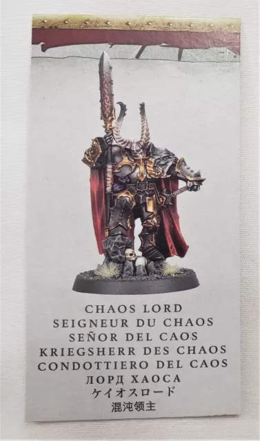 Chaos Lord Slaves to Darkness Vanguard Warhammer Age of Sigmar Spear Warriors