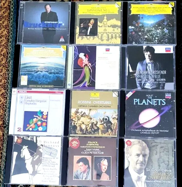 Classical Symphony/Orchestral Music CDs X 12 (14 Discs) Job Lot Bundle