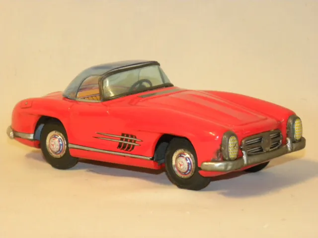 Jouet Ancien En Tole Vintage Tin Toy Car Japan Voiture Mercedes Benz 300 Sl Alps