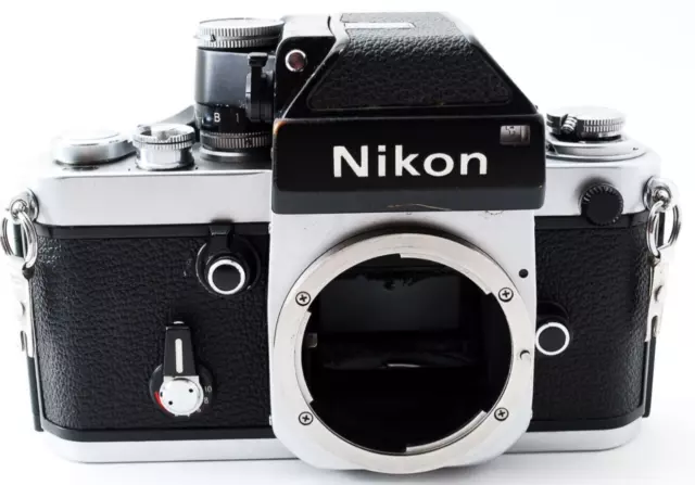 [Exc+8] Nikon F2 Photomic Silver Body 35mm SLR Film Camera From JAPAN