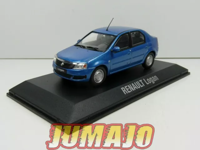 REN28 VOITURE 1/43 NOREV : RENAULT Logan Bleu 2005