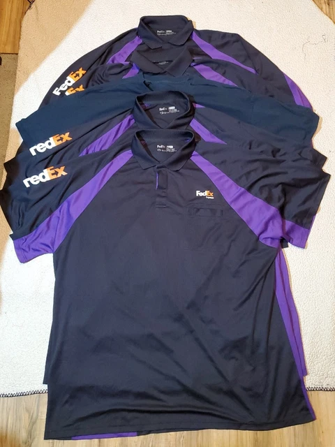 Lot of 6 FedEx Ground Polo/T- Shirt (2 3XL, 2 4XL) 2 T-Shirt (1 3XL, 1 4XL)