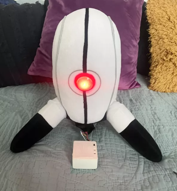 Preloved Portal 2 Talking Turret Sentry Think Geek Animated Plush - Works/Clean