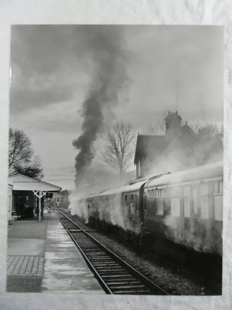 H128 - Steam Locomotives Bluebell Railway Horsted Keynes Station 10 x 8" Photo