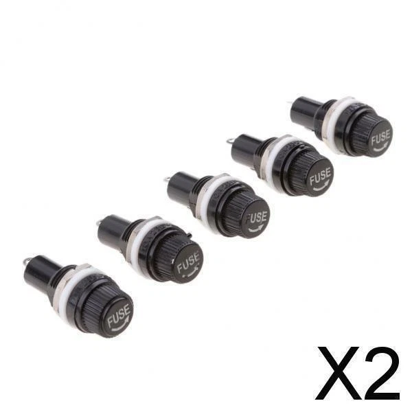 2X 5 pièces support de fusible de châssis de montage sur panneau Base 5x20mm