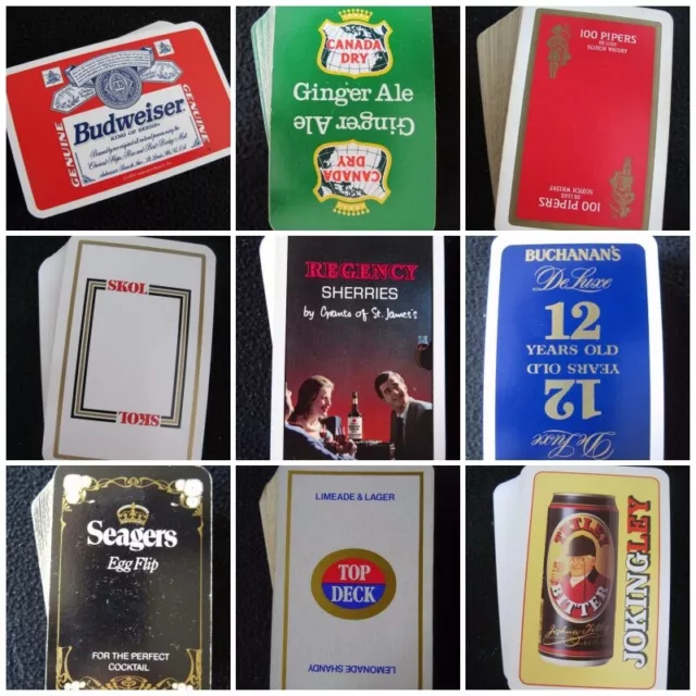 Vintage Playing Cards Breweriana Advertising Pack Deck Beer Lager Alcohol Sprit