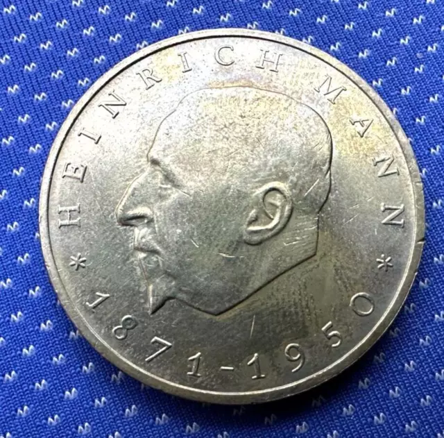 1971 East Germany 20 Mark Coin UNC Birth Heinrich Mann   #ZX119