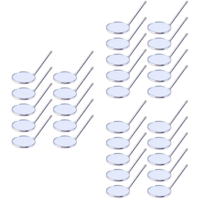 30 pcs Dental Mirror Dental Mirror Replacement Teeth Mirror Dentist Accessories