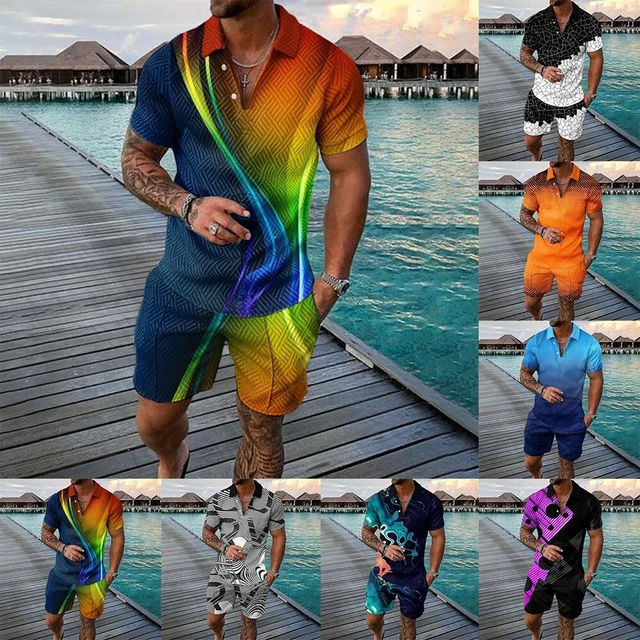 T-shirts et shorts à manches courtes pour hommes modernes et tendance pour l'é