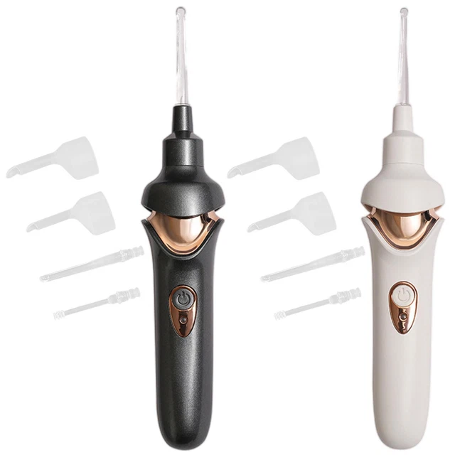 Outil de retrait de cire d'oreille avec lumière LED électrique confortable