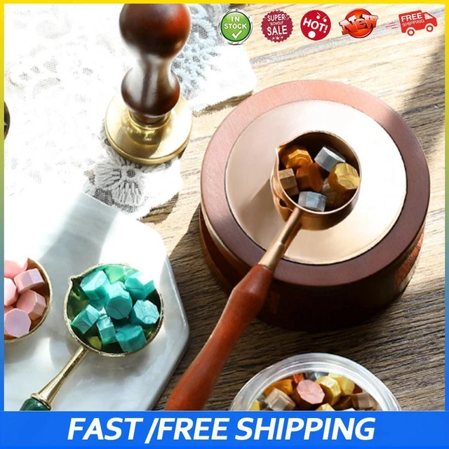 Retro Wax Seal Melting Furnace Solid Wood Oven Furnace Wax Pot