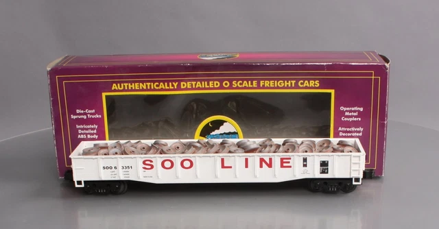 MTH 20-98043 O Soo Line Gondola w/ Scrap Load #63351 NIB