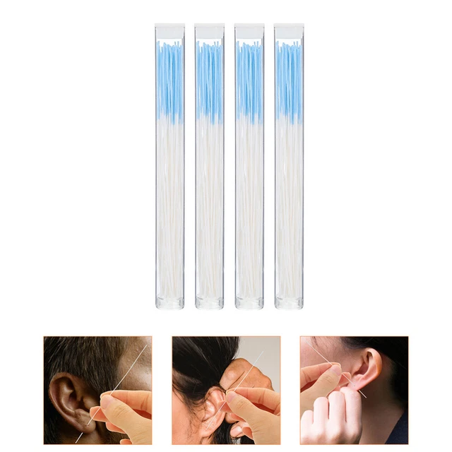 4 Boxes Bequeme Ohrenseide Für Ohrringlöcher Baby Haushalt