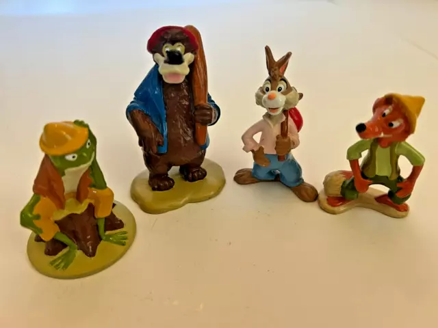 Disney Song of the South Splash Mountain Brer Rabbit PVC Vinyl Figurines (Set 4)