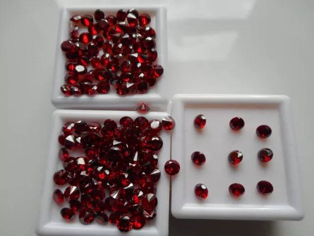 Pierres en vrac cubiques rouges 3,5 mm, 10 pierres pour 1,30 £p 3