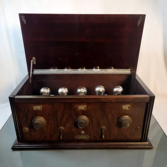 1920s Radio Antique Freshman Masterpiece M# 6-F-6 with Five O1A DISPLAY Tubes