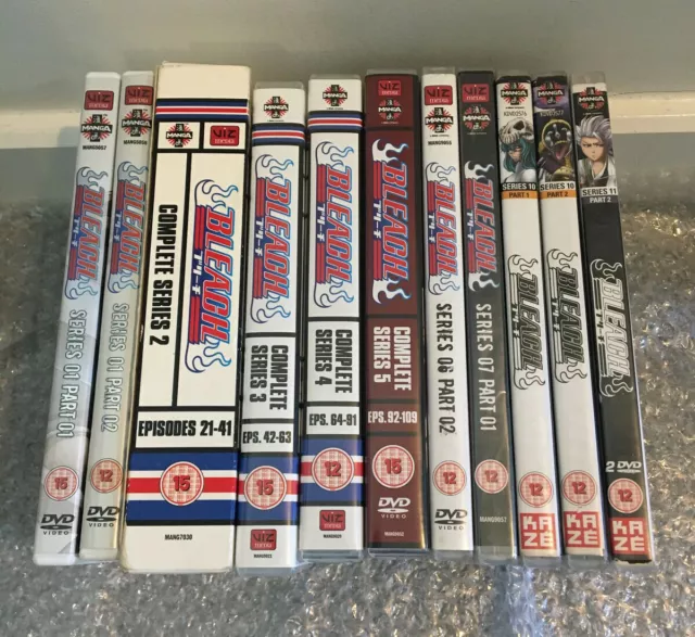 Bleach Anime DVD Bundle - Complete Series 1-5 + Extra Parts 6, 7, 10, 11