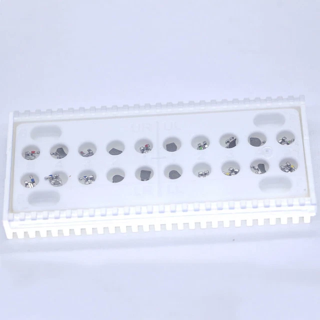 Supports Orthodontiques Métal Mini Roth 022 - Lot De Brackets Pour Appareil Dentaire