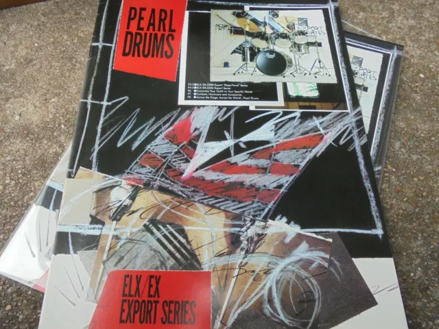 Vintage Pearl 1985 Drums Catalog Elx/Ex Export Series-Legends-Nos-Very Nice!