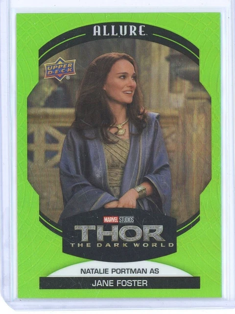 2022 Natalie Portman Upper Deck Marvel Allure #24 Jane Foster Green Quartz 74/99
