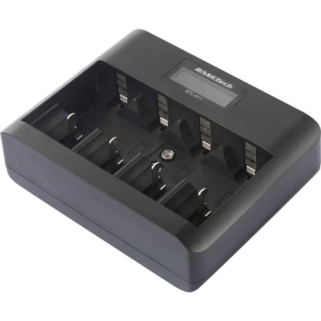 Chargeur de piles rondes NiMH, NiCd Basetech BTL-4+1