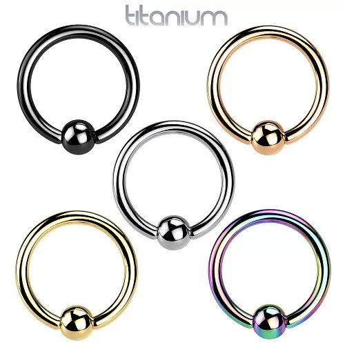 Titan CBR Klemmring Tragus Helix Ohr Septum Intim Universal Piercing Ring