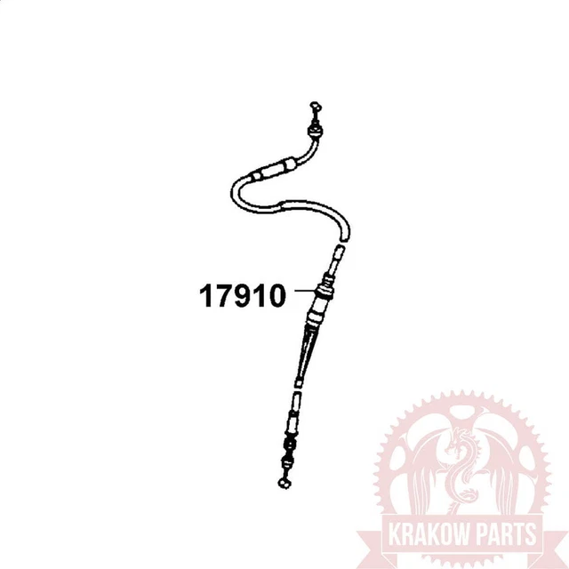 THROTTLE ACCELERATOR CABLE Kymco Pulsar 125 S original 17910ALG3C10