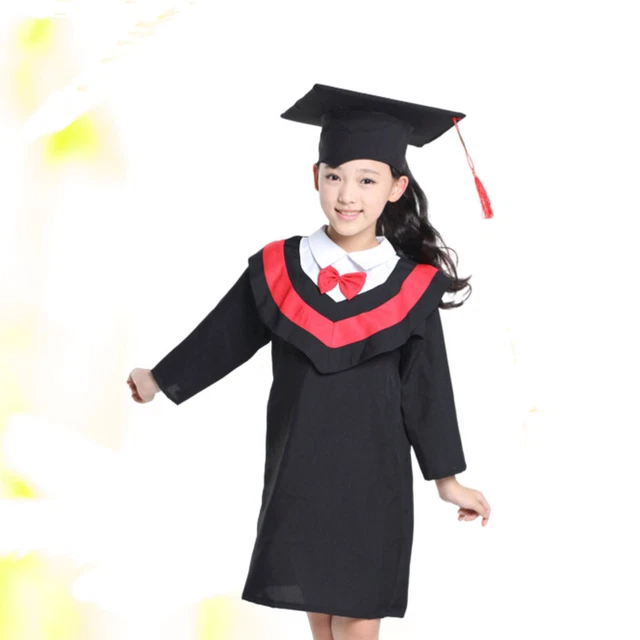 1 pz set abito da laurea per bambini stola e berretto nappa per fotografia cosplay