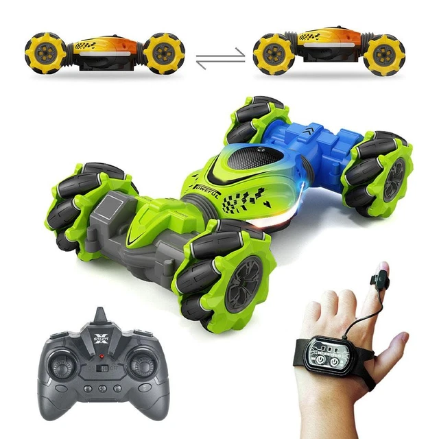 MINI GESTURE-ACTIVATED CAR Transforming Car Remote Control Climbing Toy ...