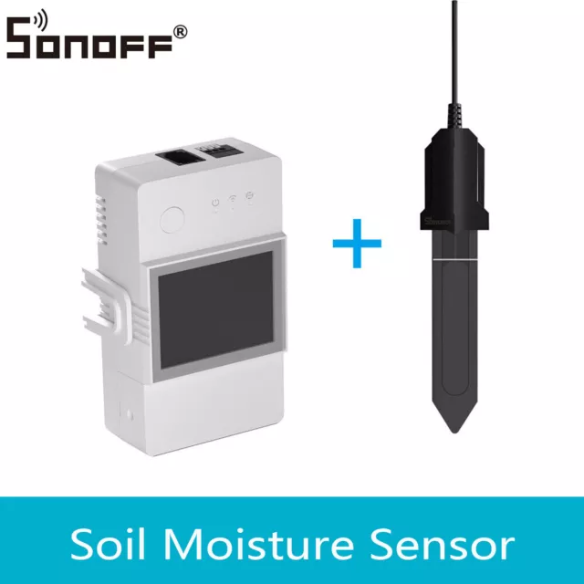 SONOFF WIFI Smart Temperature Humidity Monitoring Switch w/ Soil Moisture Sensor