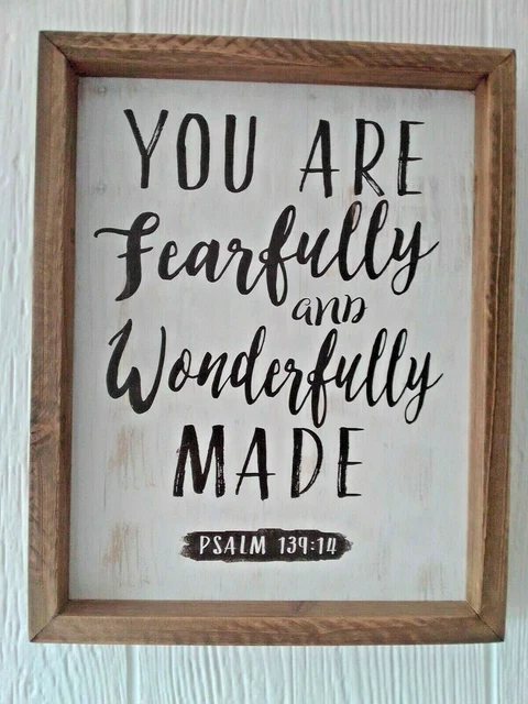 Handpainted Wood Bible Book Verse Sign Size 14x11''