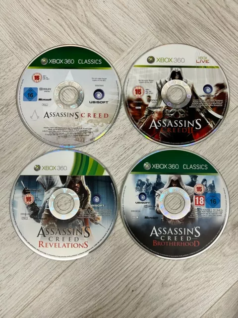 Assassins Creed 1 I 2 II Brotherhood Revelations Xbox 360 Games Disc Only