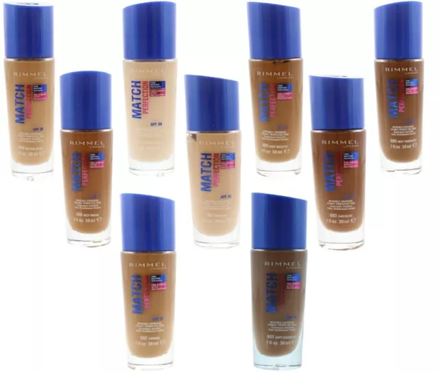 Rimmel Match Perfection Spf 15 / 20 Foundation 30ml - Available In 15 Shade