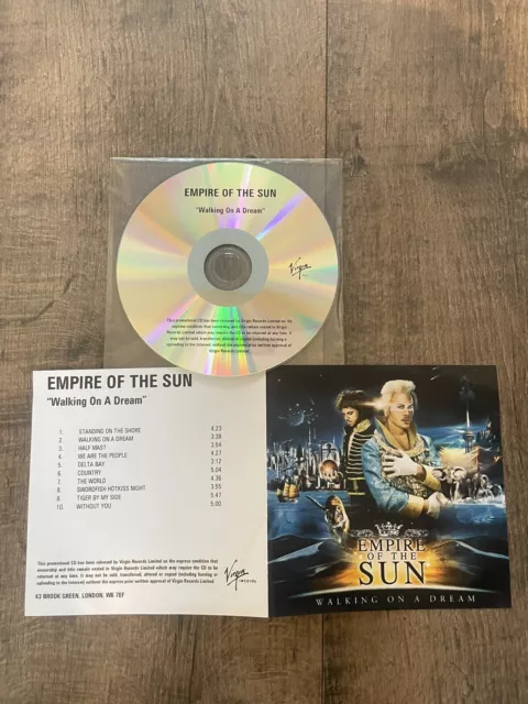 Empire of the Sun - Walking on A Dream 10 Track Promo CD