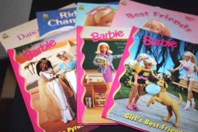 Barbie Book Lot 7 Books Teacher Best Friend Rider Ballet Classroom  --FFX ^